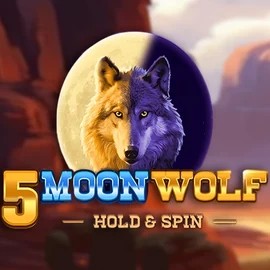 5 Moon Wolf slot logo by Apparat Gaming at Speedz Casino5 Moon Wolf