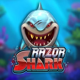 Razor Shark slot logo by Push Gaming at Speedz Casino